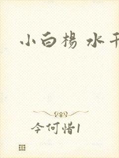 小白杨 水千丞