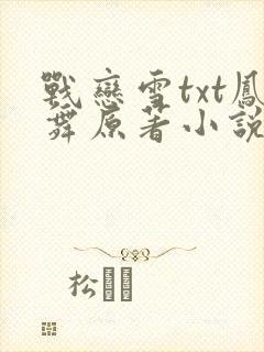 战恋雪txt凤舞原著小说