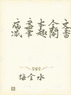 病案本全文未删减笔趣阁番外