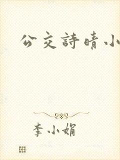 公交诗晴小说