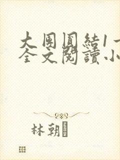 大团圆结1一6全文阅读小说