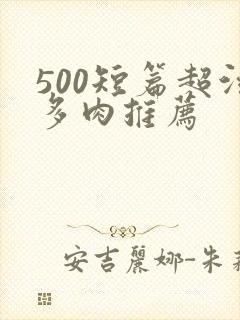 500短篇超污多肉推荐