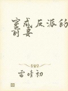 穿成反派的炮灰前妻