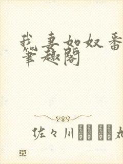 我妻如奴番外篇笔趣阁