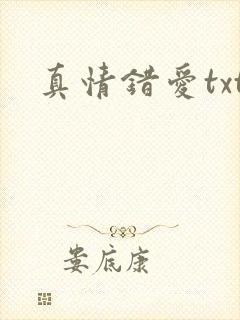 真情错爱txt