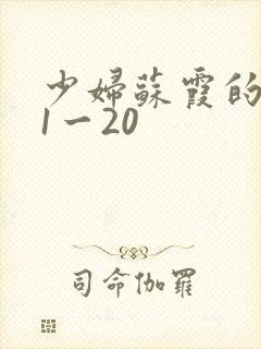 少妇苏霞的沉沦1一20