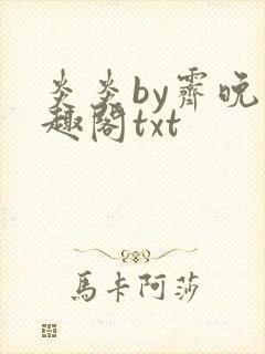 炎炎by霁晚笔趣阁txt