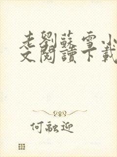 老刘苏雪小说全文阅读下载