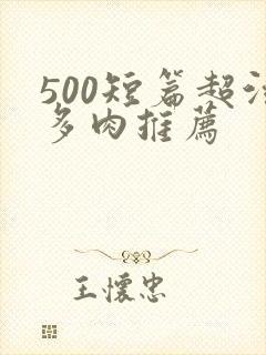 500短篇超污多肉推荐
