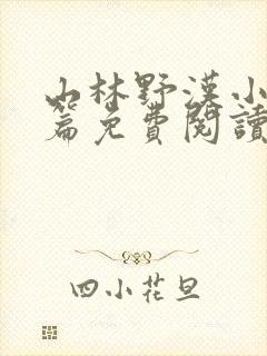 山林野汉小说全篇免费阅读