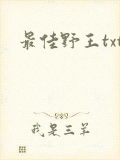 最佳野王txt