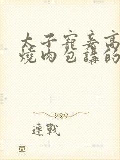 太子宠妾高肉红烧肉包讲的什么