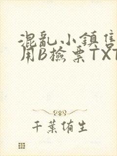 混乱小镇售票员用B检票TXT