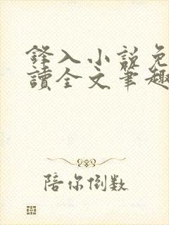 锋入小说免费阅读全文笔趣阁