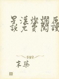 星汉灿烂原著小说免费阅读