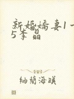 新婚娇妻1一25李晶