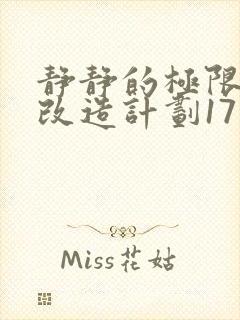 静静的极限自我改造计划17