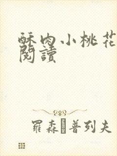 酥肉小桃花全文阅读