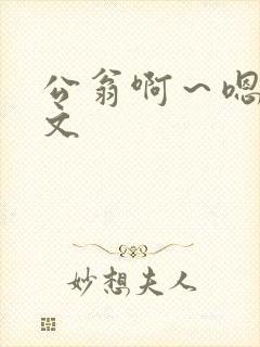 公翁啊～嗯啊h文