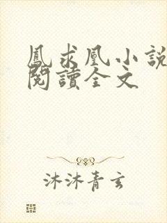 凤求凰小说免费阅读全文