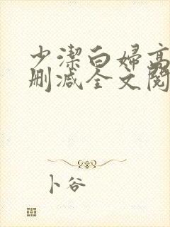 少洁白妇高义无删减全文阅读