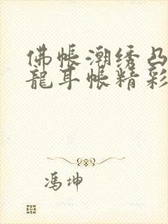 佛帐潮绣凸浮双龙耳帐精彩片段