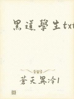 黑道学生txt