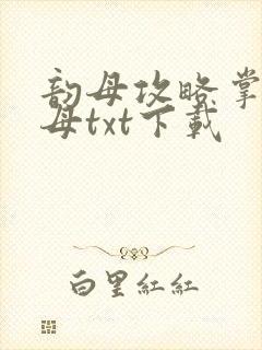 韵母攻略掌中美母txt下载