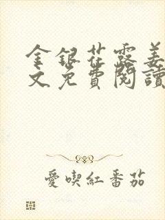 金银花露姜可全文免费阅读