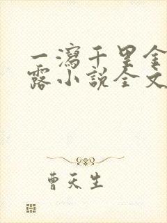 一泻千里金银花露小说全文免费阅读