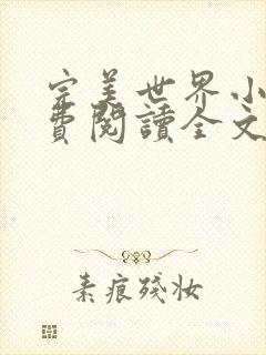 完美世界小说免费阅读全文