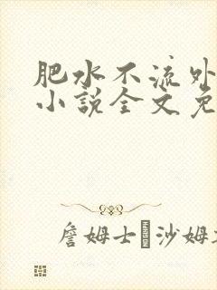 肥水不流外人田小说全文免费阅读1