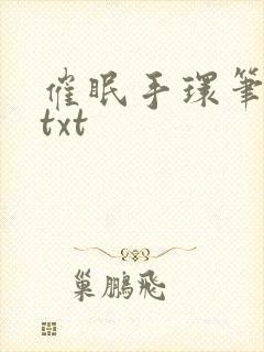 催眠手环笔趣阁txt