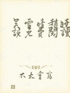 吴雪晴赵晓东小说免费阅读