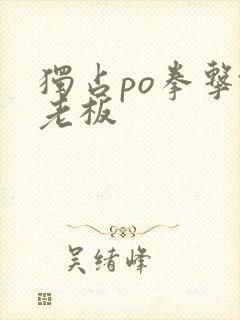 独占po拳击馆老板