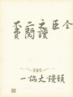 不二之臣全文免费阅读