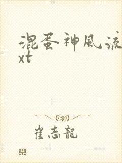 混蛋神风流史txt