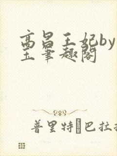 高昌王妃by黛玉笔趣阁