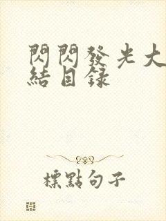 闪闪发光大团圆结目录