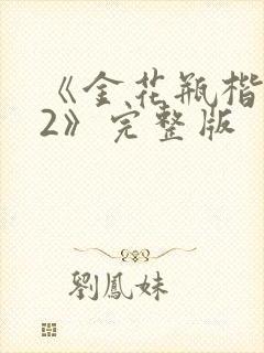 《金花瓶楷梅花2》完整版