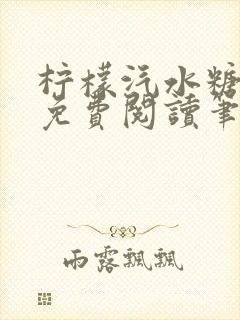 柠檬汽水糖全文免费阅读笔趣阁