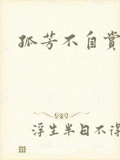 孤芳不自赏小说