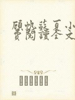 顾帆苏夏小说免费阅读全文