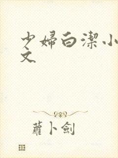 少妇白洁小说全文