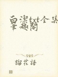 白洁txt全集笔趣阁