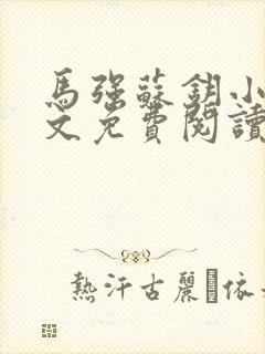 马强苏钥小说全文免费阅读最新章节