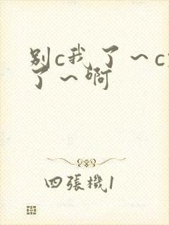 别c我了～c烂了～啊