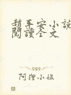 赵平安小说免费阅读全文