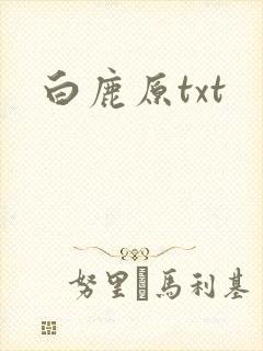 白鹿原txt