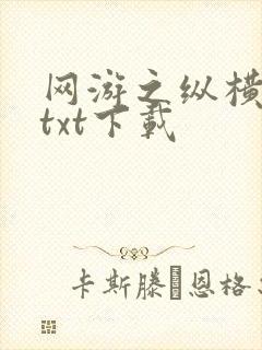 网游之纵横天下txt下载